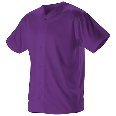 Alleson Athletic 52MBFJ Full Button Lightweight Ba Purple front view