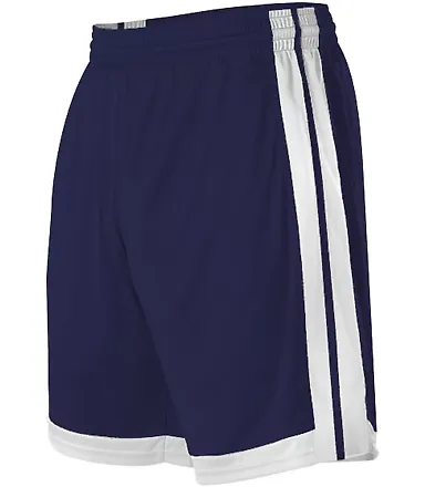 Alleson Athletic 538PW Women's Single Ply Basketba Navy/ White front view