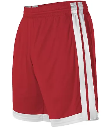 Alleson Athletic 538PY Youth Single Ply Basketball Red/ White front view