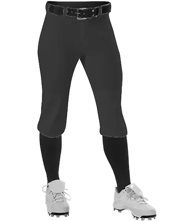 Alleson Athletic 605PKNW Women's Fastpitch Knicker Black front view