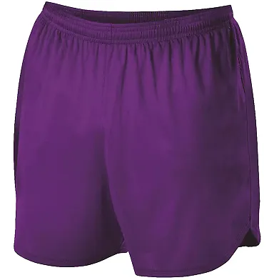 Alleson Athletic R3LFP Woven Track Shorts in Purple front view
