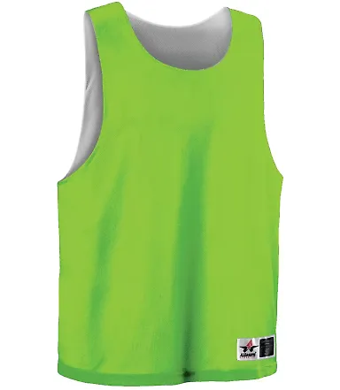 Alleson Athletic LP001W Women's Lacrosse Reversibl in Lime/ white front view