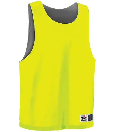 Alleson Athletic LP001Y Youth Lacrosse Reversible  in Safety yellow/ graphite front view