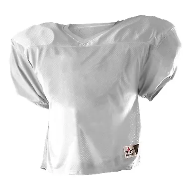 Alleson Athletic 705 Practice Football Jersey White front view