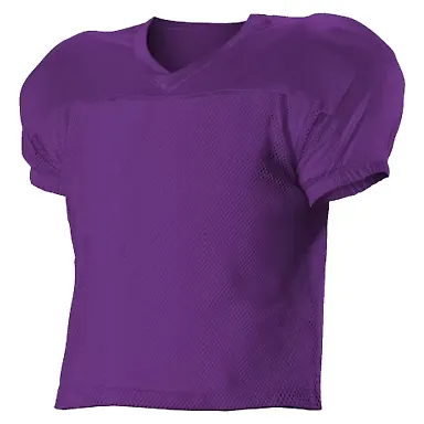 Alleson Athletic 712 Practice Mesh Football Jersey Purple front view