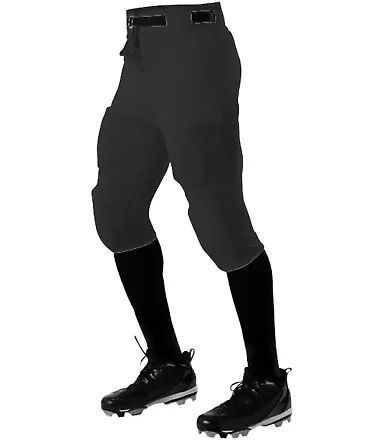 Alleson Athletic 610SL Practice Football Pants Black front view