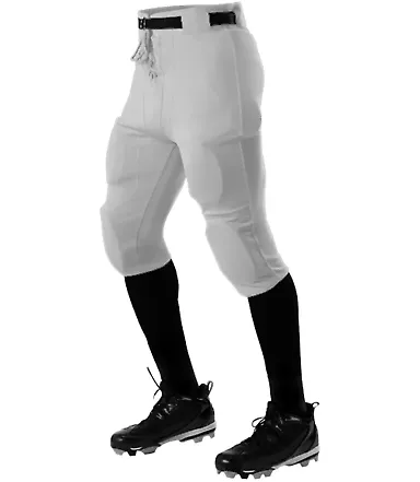 Alleson Athletic 610SL Practice Football Pants Grey front view
