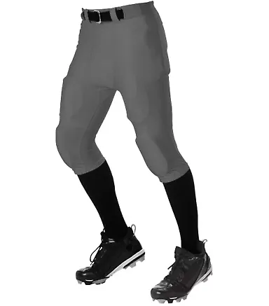 Alleson Athletic 675NF No Fly Football Pants with  Charcoal front view