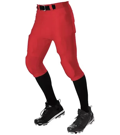 Alleson Athletic 675NF No Fly Football Pants with  Red front view
