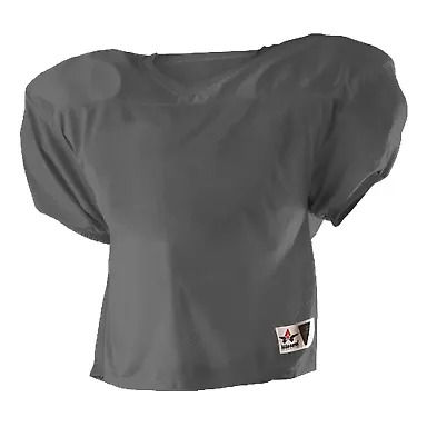 Alleson Athletic 705Y Youth Practice Football Jers Charcoal front view