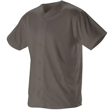 Alleson Athletic 52MFFJ Dura Light Mesh Baseball J Charcoal front view