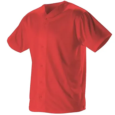 Alleson Athletic 52MFFJ Dura Light Mesh Baseball J Red front view