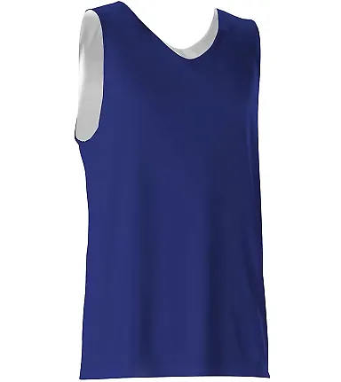 Alleson Athletic 506CR Reversible Tank Royal/ White front view