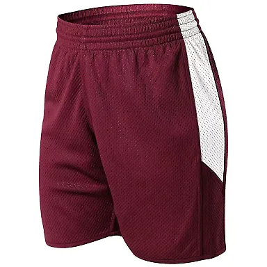 Alleson Athletic 589PSPW Women's Single Ply Revers in Maroon/ white front view