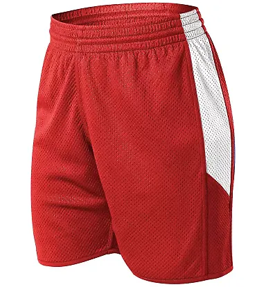 Alleson Athletic 589PSPW Women's Single Ply Revers in Red/ white front view
