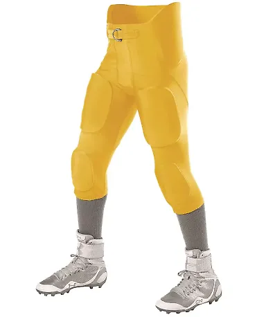 Alleson Athletic 689S Intergrated Football Pants Gold front view