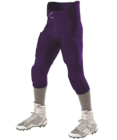Alleson Athletic 689S Intergrated Football Pants Purple front view