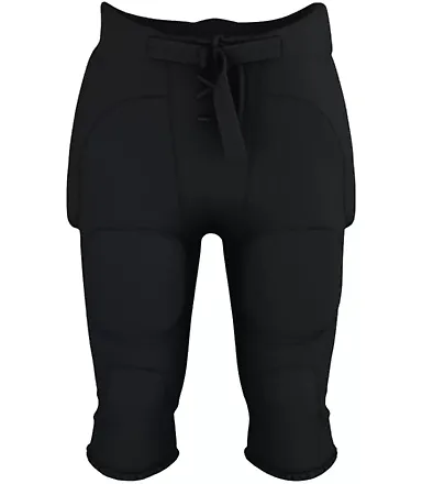 Alleson Athletic 687P Solo Football Pants Black front view