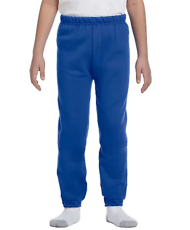 973B Jerzees Youth 8 oz. NuBlend® 50/50 Sweatpant Royal front view