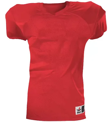 Alleson Athletic 751Y Youth Pro Game Football Jers in Red front view