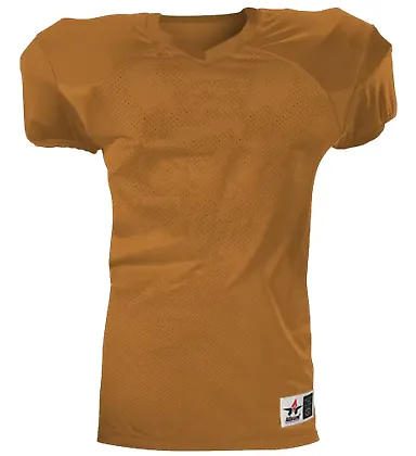 Alleson Athletic 751Y Youth Pro Game Football Jers in Texas orange front view
