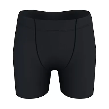 Alleson Athletic RS07A Compression Shorts Black front view