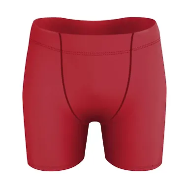 Alleson Athletic RS07A Compression Shorts Red front view
