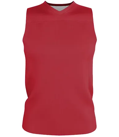 Alleson Athletic A105BY Youth Blank Reversible Gam Red/ White front view