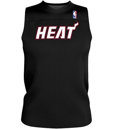 Alleson Athletic A105LY Youth NBA Logo'd Reversibl in Miami heat front view