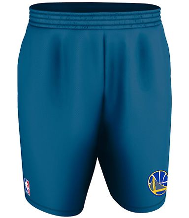 Alleson Athletic A205LA NBA Logo'd Shorts in Golden state warriors front view