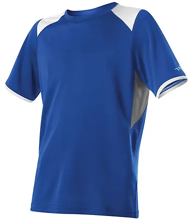 Alleson Athletic 530CJ Baseball Crew Jersey Royal front view