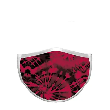 Alleson Athletic JBM100 3-Ply Sublimated Mask Red Tie-Dye front view
