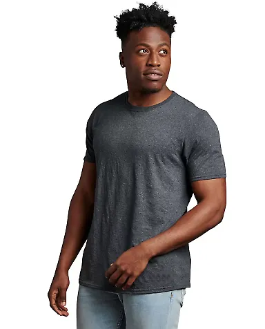 Russel Athletic 600MRUS Unisex Cotton Classic T-Sh in Charcoal grey front view