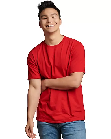 Russel Athletic 600MRUS Unisex Cotton Classic T-Sh in True red front view