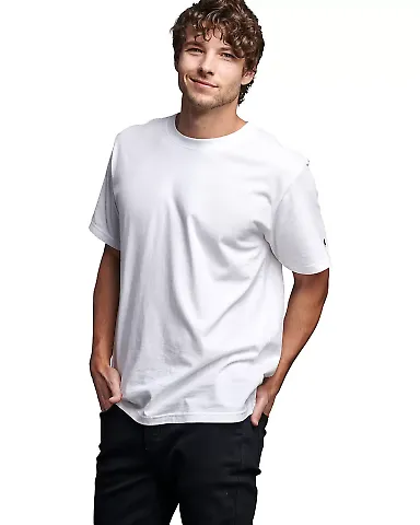 Russel Athletic 600MRUS Unisex Cotton Classic T-Sh in White front view