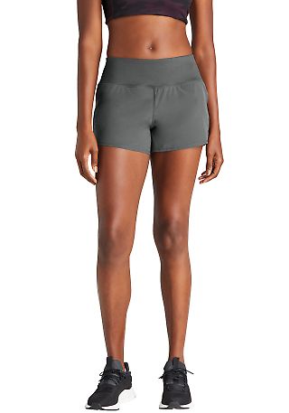 Sport Tek LST485 Sport-Tek   Ladies Repeat Short in Irongrey front view