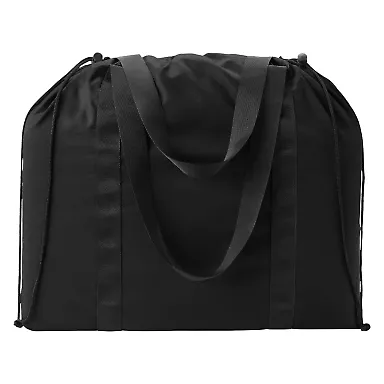 BAGedge BE271 Durable Cinch Tote BLACK front view