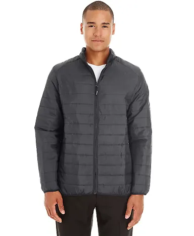 Core 365 CE700T Men's Tall Prevail Packable Puffer CARBON front view