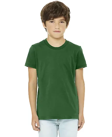 Bella + Canvas 3001Y Youth Jersey T-Shirt in Kelly front view