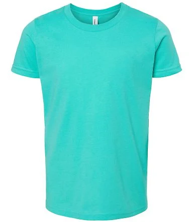 Bella+Canvas 3001Y 100% Cotton Youth Jersey T-Shir in Teal front view