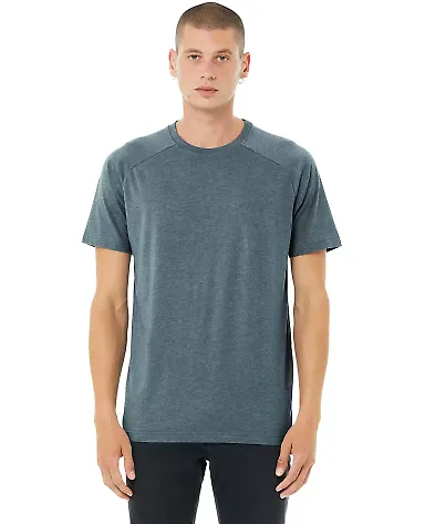 Bella + Canvas 3201 FWD Fashion Men's Heather CVC  HEATHER SLATE front view