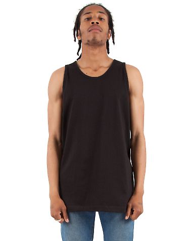 Shaka Wear SHTANK Adult 6 oz., Active Tank Top in Black front view