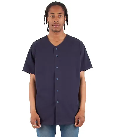 Shaka Wear SHBBJ Adult 7.5 oz., 100% US Cotton Bas in Navy front view