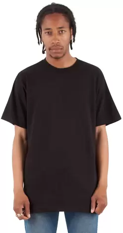 Shaka Wear SHASS Adult 6 oz., Active Short-Sleeve  in Black front view