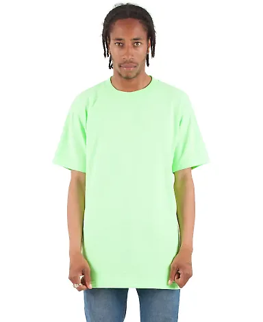 Shaka Wear SHASS Adult 6 oz., Active Short-Sleeve  in Lime front view