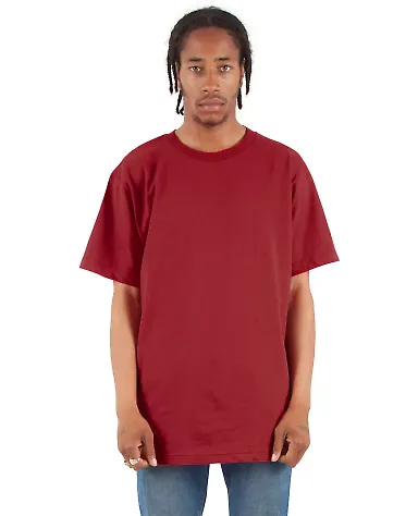 Shaka Wear SHASS Adult 6 oz., Active Short-Sleeve  in Cardinal front view