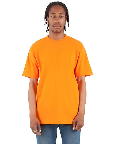 Shaka Wear SHMHSS Adult 7.5 oz Max Heavyweight T-S in Orange front view
