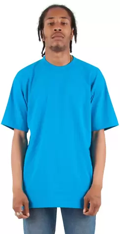 Shaka Wear SHMHSST Tall 7.5 oz., Max Heavyweight S in Turquoise front view