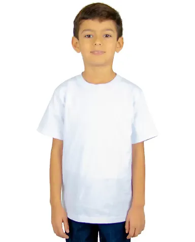 Shaka Wear SHSSY Youth 6 oz., Active Short-Sleeve  in White front view