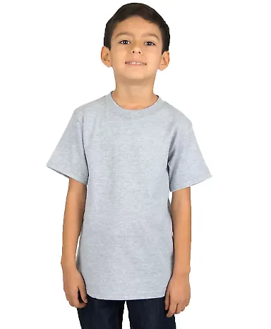 Shaka Wear SHSSY Youth 6 oz., Active Short-Sleeve  in Heather grey front view